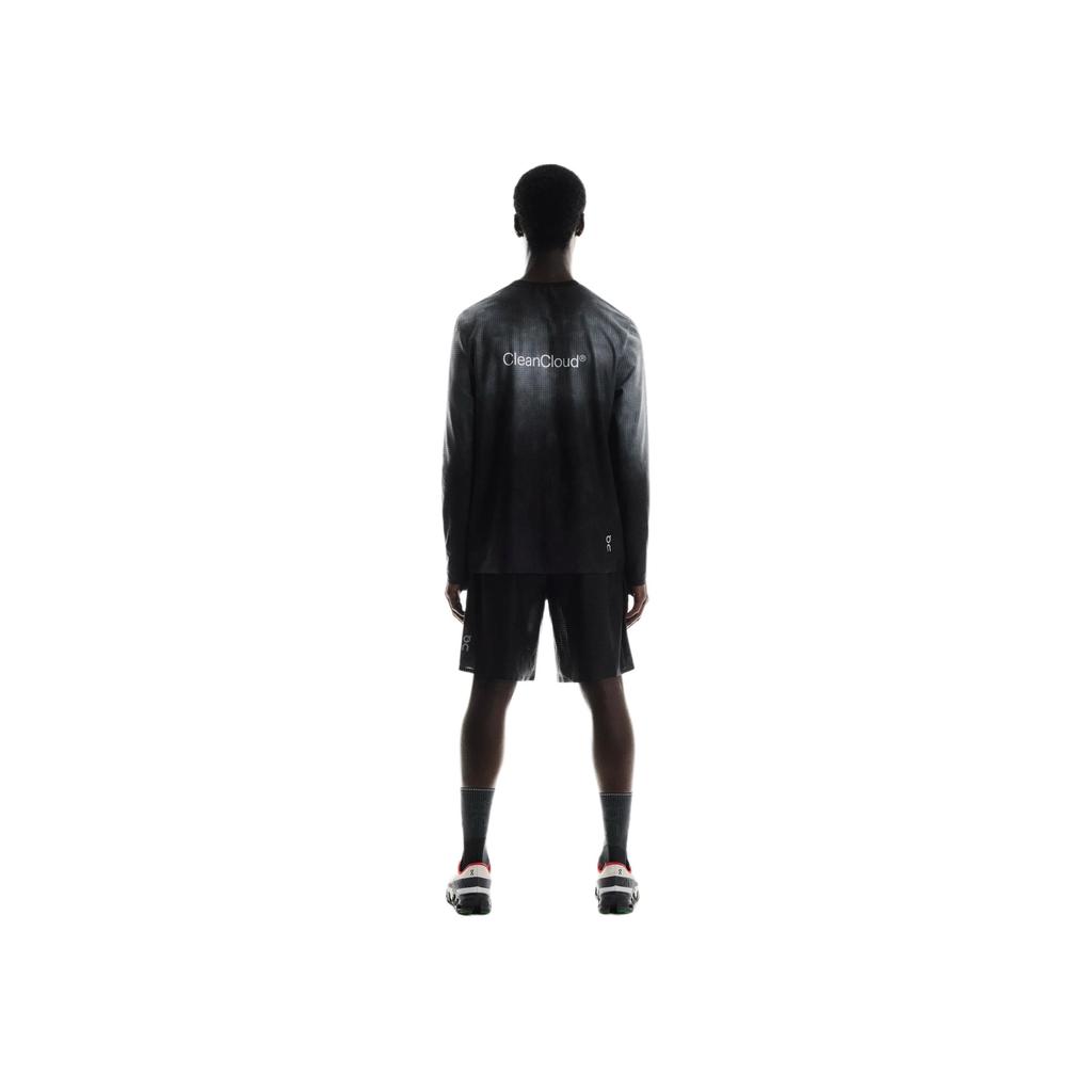 On Pace Mesh Logo Breathable Comfortable Sports Shorts Men shorts Black 1MF10060553
