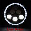 7" 60W Led Headlight Round High Low Beam Headlamp For Jeep Wrangler TJ/LJ/CJ/JK