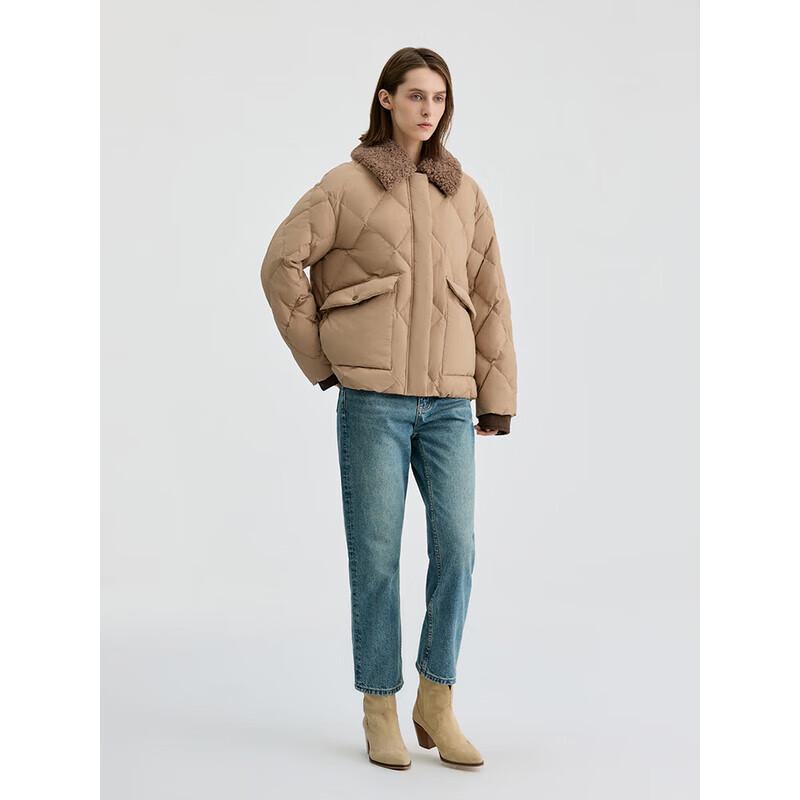 Bingjie Women's Retro Fashion 95% Down Short Jacket