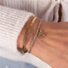 Stainless Steel New Fresh Love Sun Colored Rope Dopamine Bracelet Women's Gold Plated Color Preserving