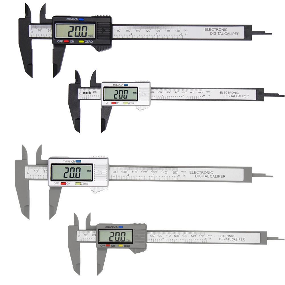 Digital Vernier Caliper for Measuring Jewelry and Collectibles, 150mm Plastic Caliper