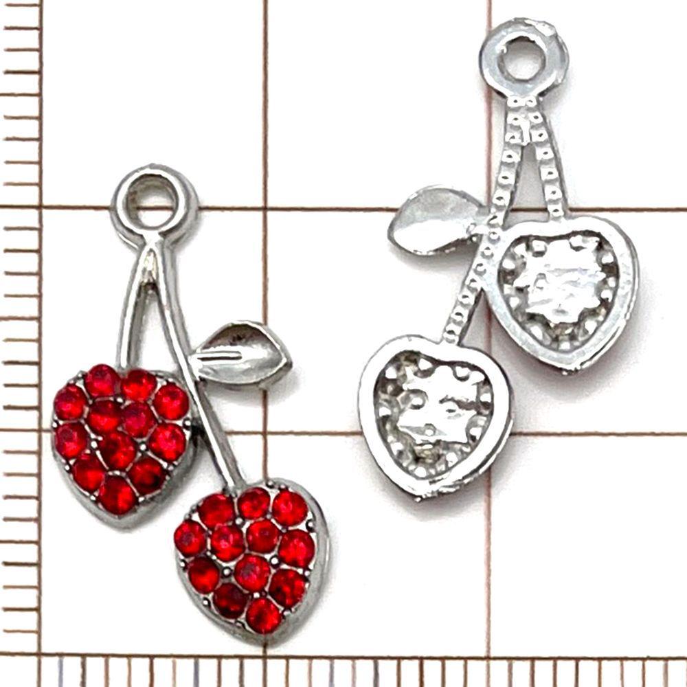 20-Piece Colorful Enamel Fruit Pendant Charms for DIY Bracelets: Strawberry, Cherry, Pineapple, and More