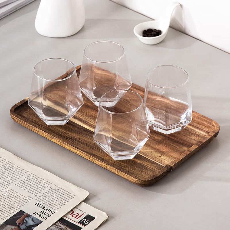 Ru Han Japanese Style Acacia Wood Oval Serving Tray