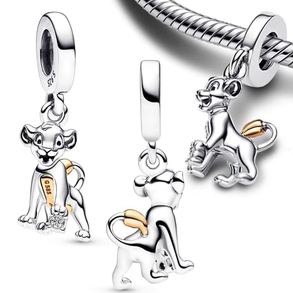 

925 Sterling Silver Lion Series Fit Pandora Charms Срібний 925 оригінальний браслет для виготовлення ювелірних виробів