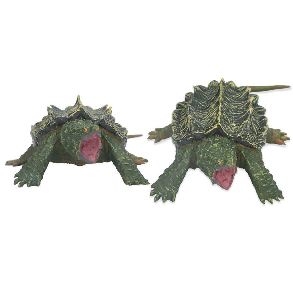 Snapping Tortoise Model High Simulation Hand Painted Animal Model Toys for Home Decorations Gifts