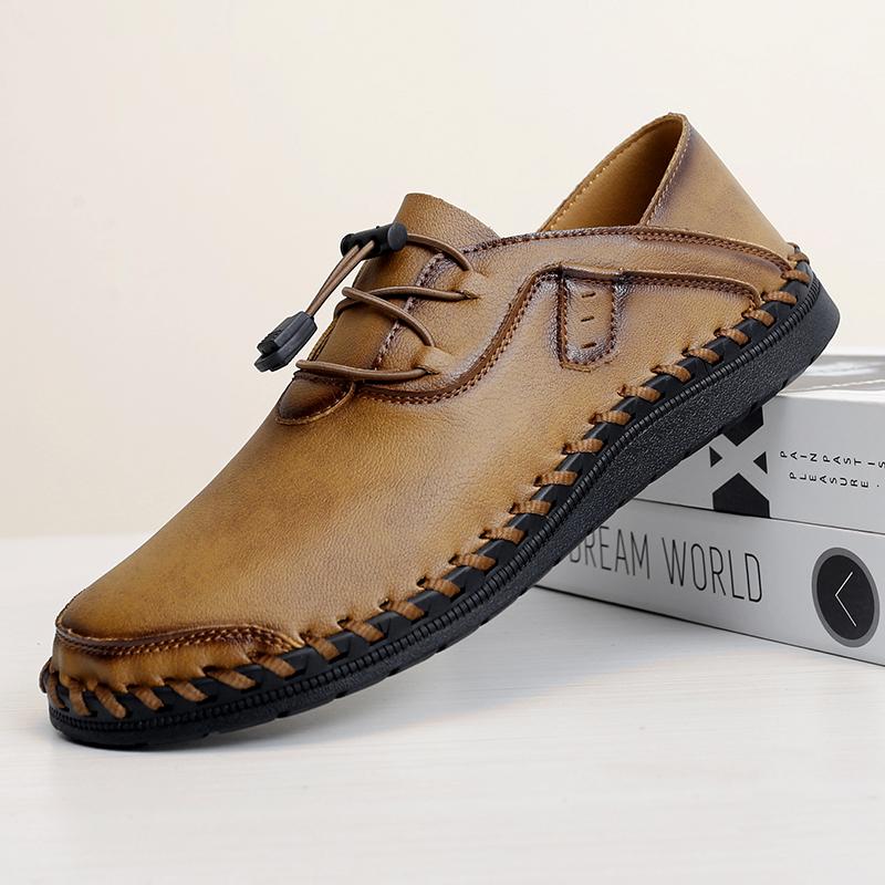 Fashion Handmade Leather Men's Penny Loafers Casual Office Business Shoes Fashion Party Wedding Moccasins Formal Male Slip On Footwear