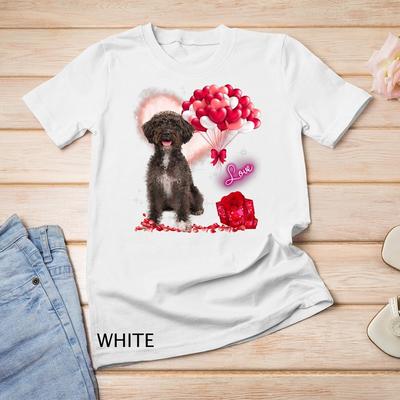 Cute Schnoodle Balloon Heart Valentine's Day Valentine Unisex T-shirt
