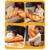 Bread Pillow Soft Plush Bread Cushion with Realistic Baked Bread Design Elastic PP Cotton Filled Sofa Pillow Hugging Sofa Decor