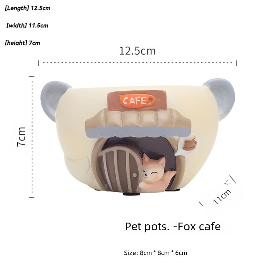 Kreslený mazlíček sukulentní květináč kancelář balkon dekorace pryskyřičný květináč mikro krajina zahradní květináč