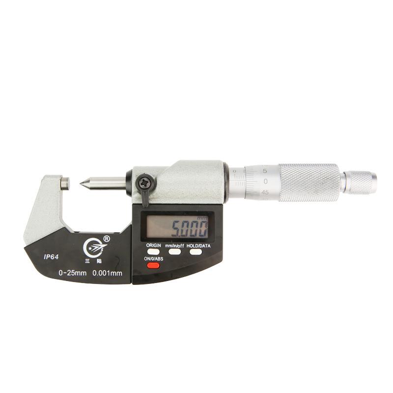 Single & Double Pointed Round Head Spline Probe Digital Caliper with 0-25mm Crimp Height Gauge
