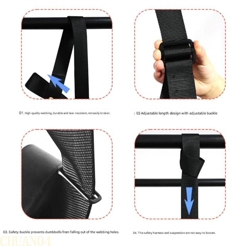 A1A2 2Pcs Heavy Duty Dumbbell Safety Strap Nylon Webbing Dumbbell Spotter Strap China Mainland