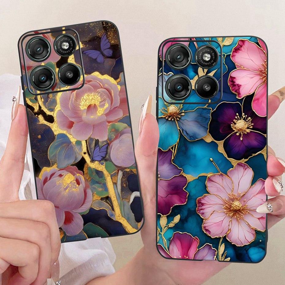 Cute Printing Phone Case For Motorola Moto G67 Power / G57 Power 5G Soft Black Silicone Cases For MOTO G67Power Covers Bumpers