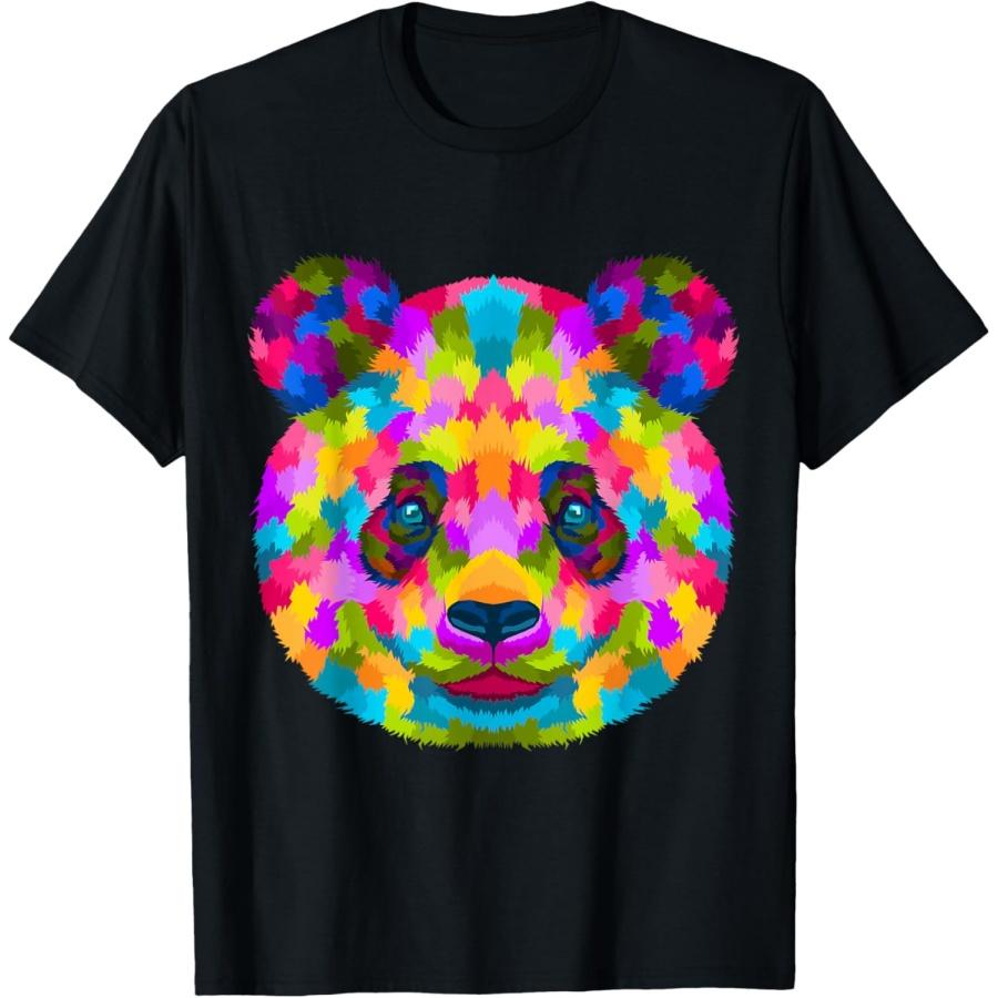 

Panda Colorful Multicolor T-Shirt XXXXXL чорний