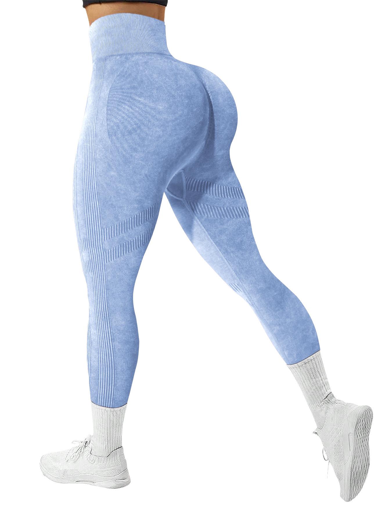 

Бесшовные брюки для йоги с высокой талией и эффектом «персика» - Женские матовые облегающие фитнес- и беговые брюки Small