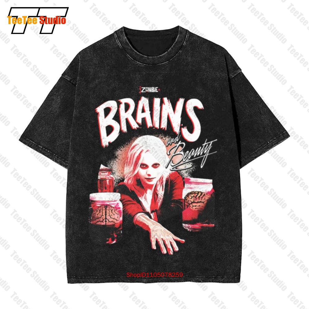 C W Brains And BeautyCw S Izombie Vintage Oversized TShirt UY S