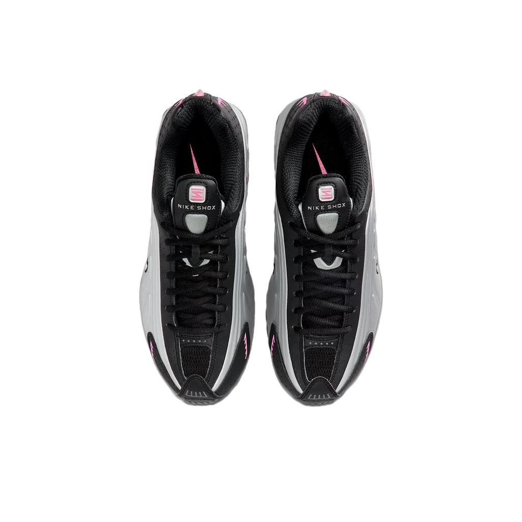 Nike  Shox R4 Black Metallic Silver Pinksicle Women Sneakers AR3565-012