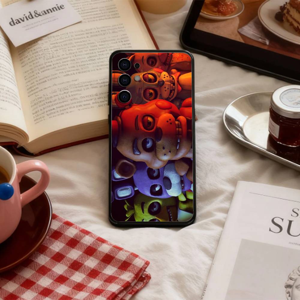 

Five N-Nights At F-Freddys Fnaf Phone Case For Samsung S 25,24,23,22,30,21,10,9,Ultra,Plus,Lite,FE,4,5 G Soft Black Case Samsung S21Ultra