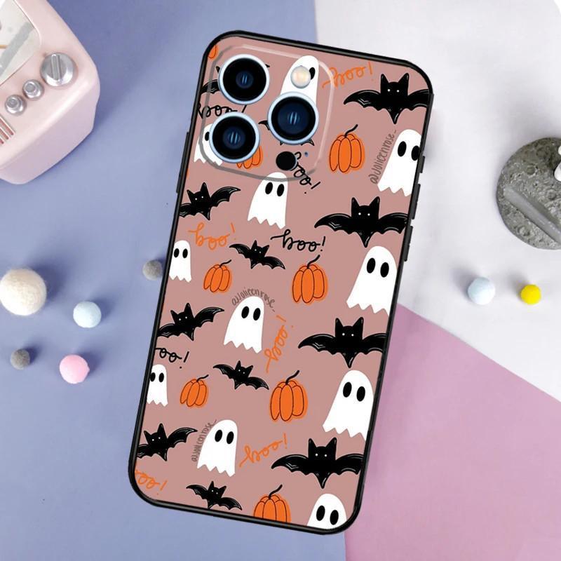 iPhone16 Mobile Phone Case Ghost, Cute, Scary Mobile Phone Case, Painted Anti-drop for Anti-drop Mobile Phone