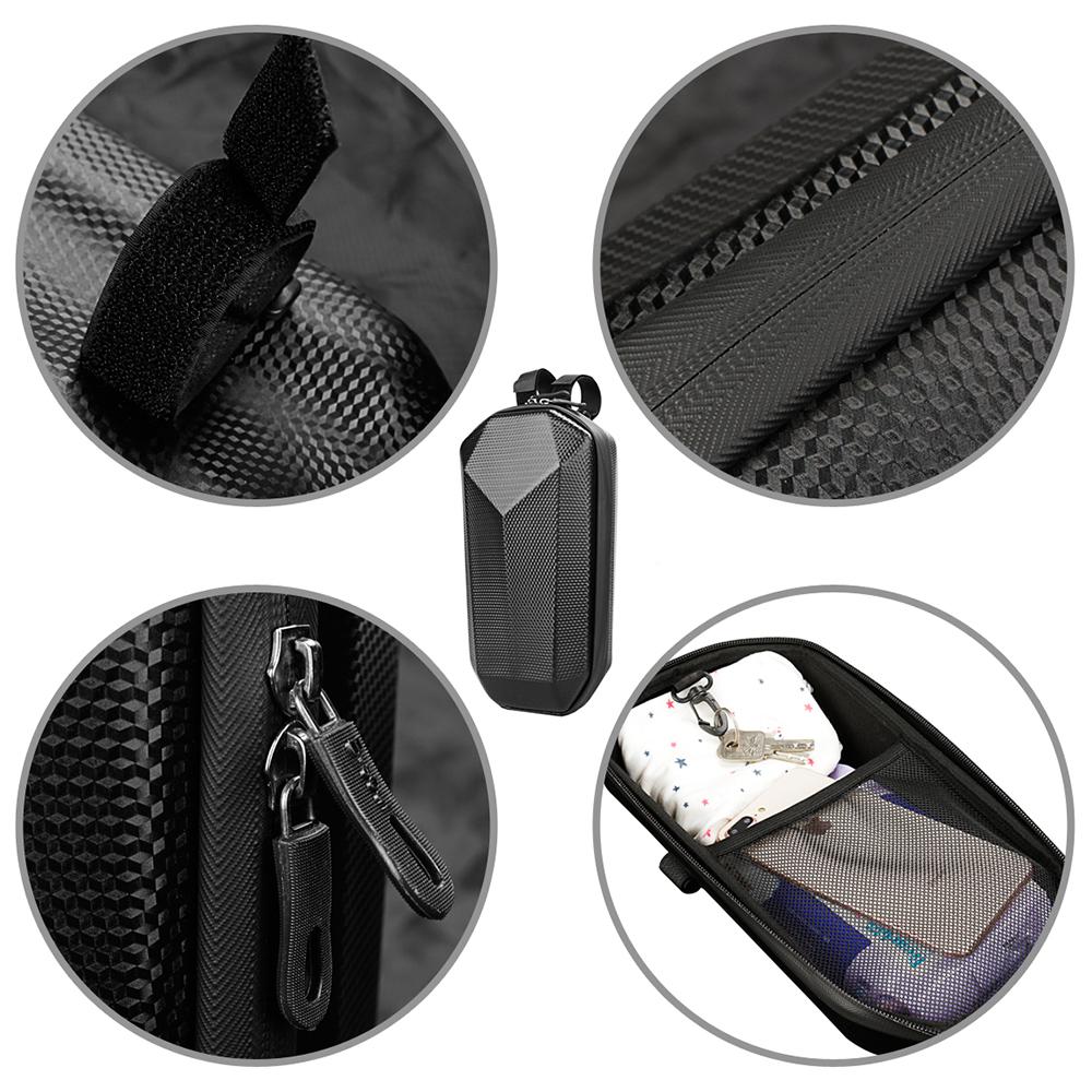 Scooter Handlebar Bag Waterproof Hard Shell EVA Storage Bag for Folding Bike Electric Scooter