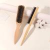 2 Pcs Luxury Boar Bristle Hair Brushes - for Sleek Ponytails, Smooth Hair, Volumizing & Edge Control - Backcombing & Detangling