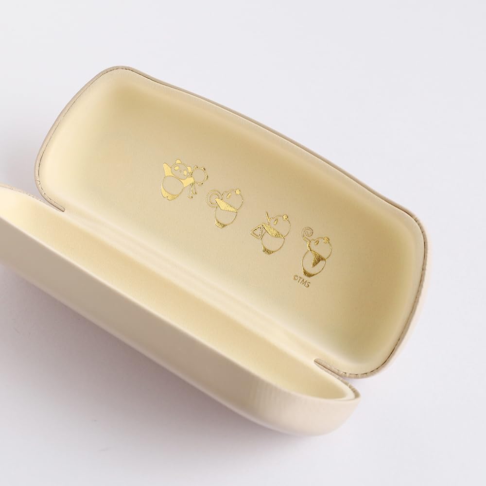 Overglad Panda and Little Panda Eyeglass Case Cloth & Set, Beige, PNN-118
