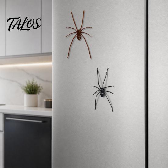 Halloween Themed Decor 3D Spider Fridge Magnet, Spooky Realistic Magnetic for Holiday Decorations Refrigerator, Car Surface, Garage Door, Parties,