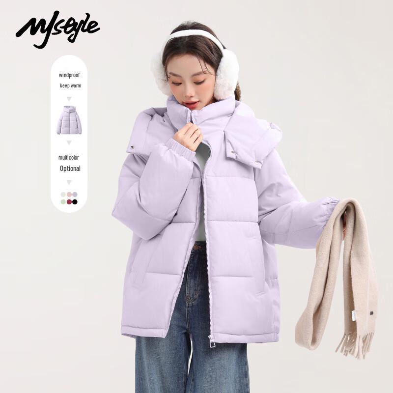 MJ STYLE Women's Hooded Winter Parka Jacket
