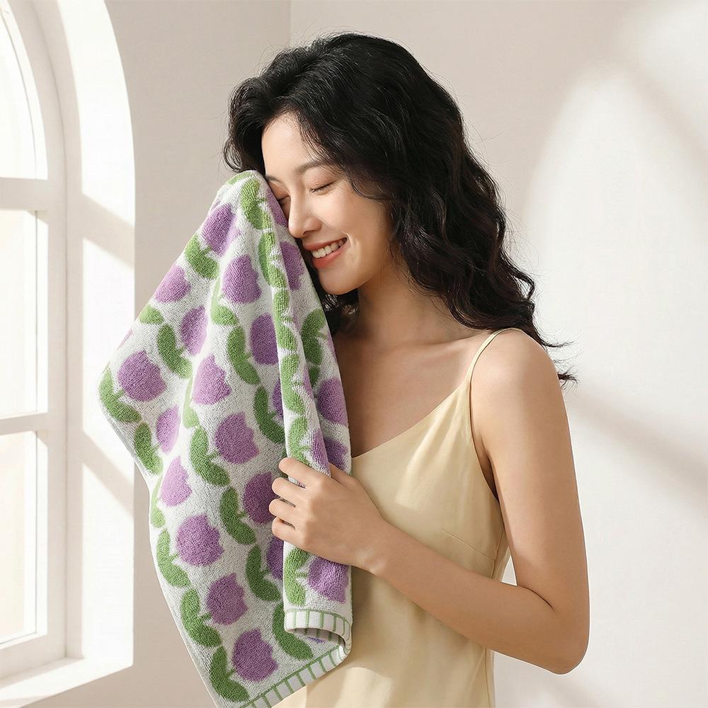 7A Antibacterial Large Bath Towels - Pure Cotton, Absorbent, Fast Drying, Shed-Resistant for Men & Women