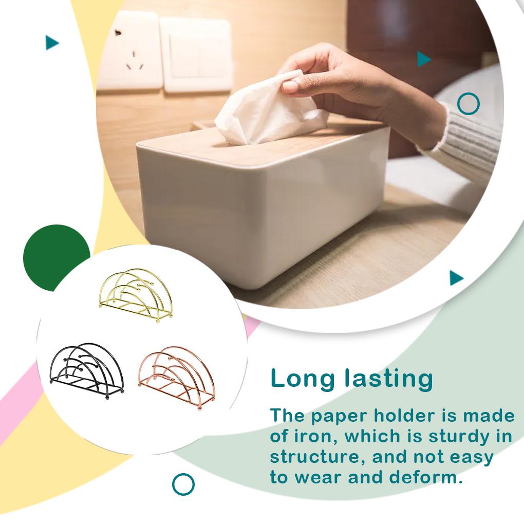 Držák na papír Železný Koupelna Kuchyň Ložnice Ručník Kapesníčky Organizér Stojan Domov Jídelna Bar Hotel Stolní Dekorace Stojan