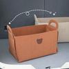 Large Capacity Foldable Bear Cartoon Felt Car Trunk Storage Box Vehicle Organizer Basket for Automobile Rear Storage