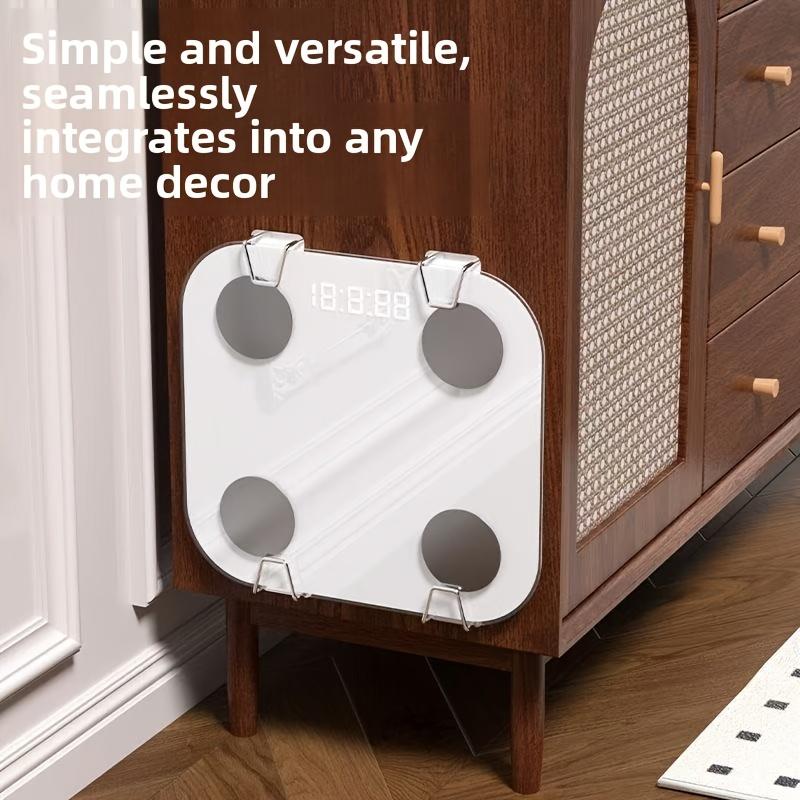 4PCS Wall Mounted Scale Holder Space Saver Storage Rack For Body Fat Weight Scale With Hardware Included High Quality Material Fast Delivery