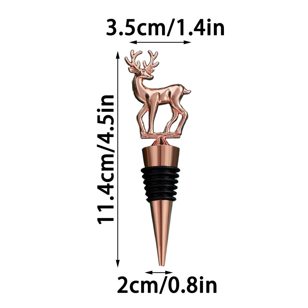 Новогодние пробки для вина Рождественский олень Декоративная пробка для винной бутылки Герметичная Домашний бар Укупорщик Шампанское Уплотнитель Пробки для