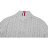 Tommy Hilfiger Soft Comfortable Fashionable Logo Decorated Versatile Breathable Cable Knit Turtleneck Pullover Sweater Men Sweater XM05669-Q15