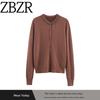 Za Export New Arrival Women's Clothing ZR Fashion Style Fashion All-Match Round Neck Long Sleeves Jewelry Cardigan 8851116 700