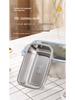 Boîte de Rangement pour Réfrigérateur et Congélateur en Acier Inoxydable 316L pour Aliments, Fruits et Légumes