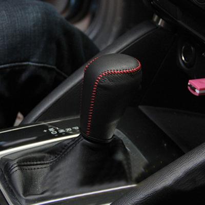 1PC AT Genuine Leather Gear Lever Cover For 2013-2020 Mazda 3 2014-2020 6 2015-2021 CX-5 2017-2021 CX-3 2019-2021 CX-8