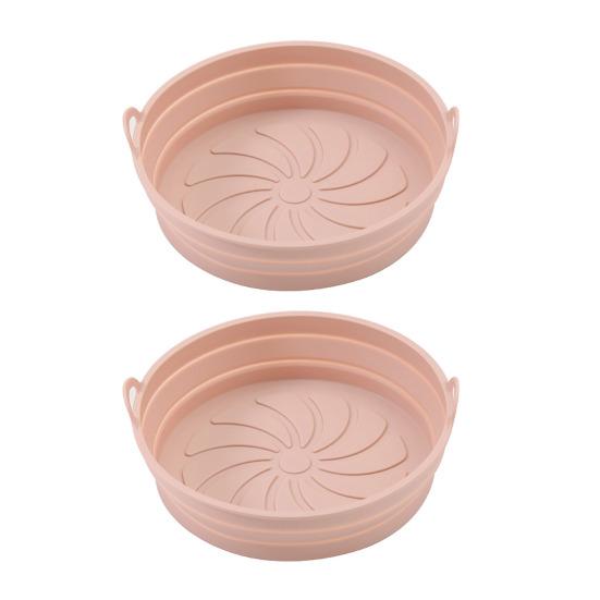 Air Fryer Liners Silicone Cooking Mat Non-Stick Reusable Food Grade Heat Resistant Foldable Basket Mat Easy To Clean Universal Kitchen Accessory