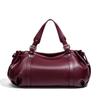 Beliebte Vintage Luxus-Tragetasche für Damen Weiches PU Unifarbene Große Kapazität Tägliche Lässige Wesentliche Schultertasche