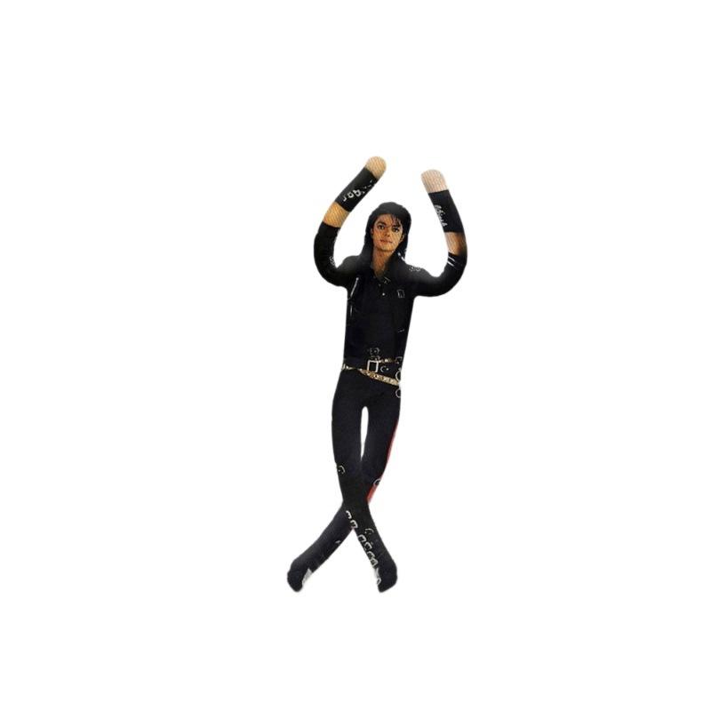 28Cm Michael Jackson Jointed Plush Figure Kawaii Soft Toy Home Desk Decoration Collectible Present For Adults