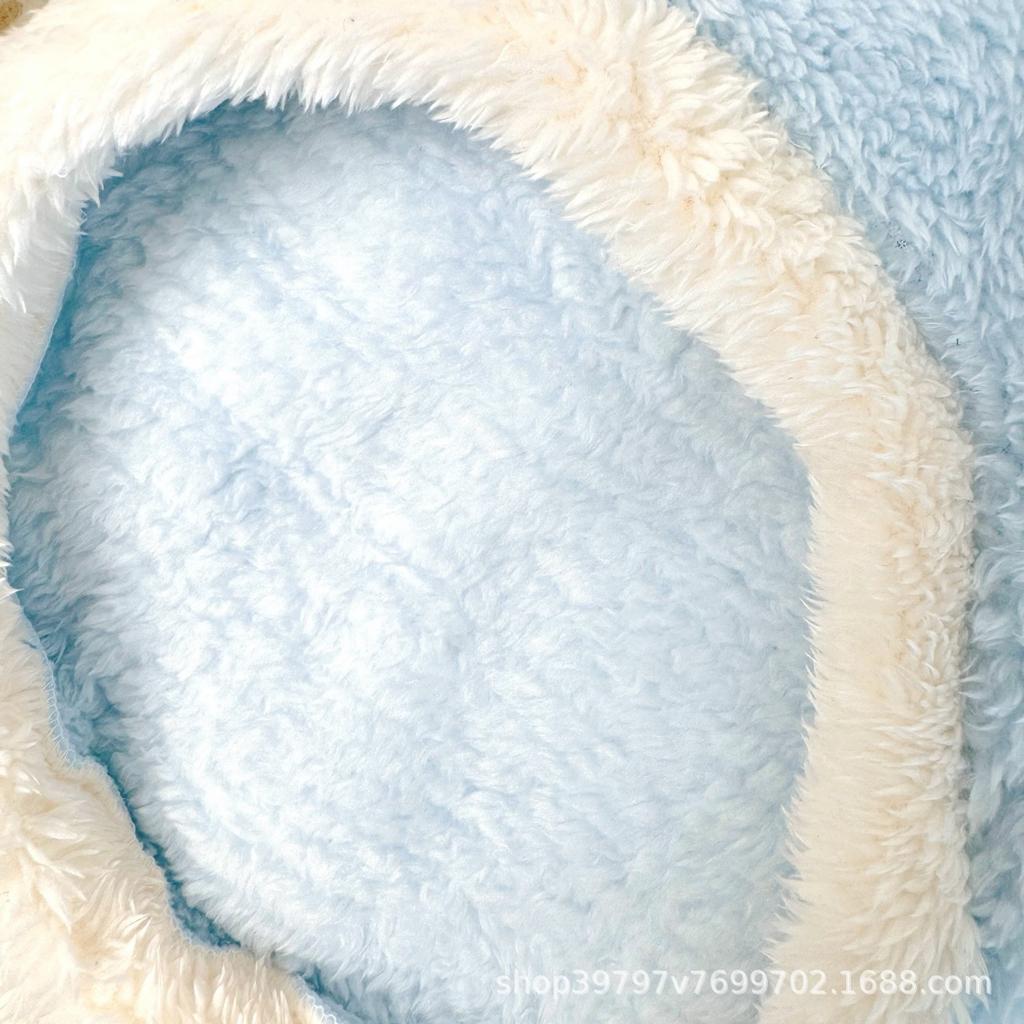 Autumn and winter pet cat clothes dog double-sided velvet thickened thermal vest with traction buckle to prevent hair loss small dog