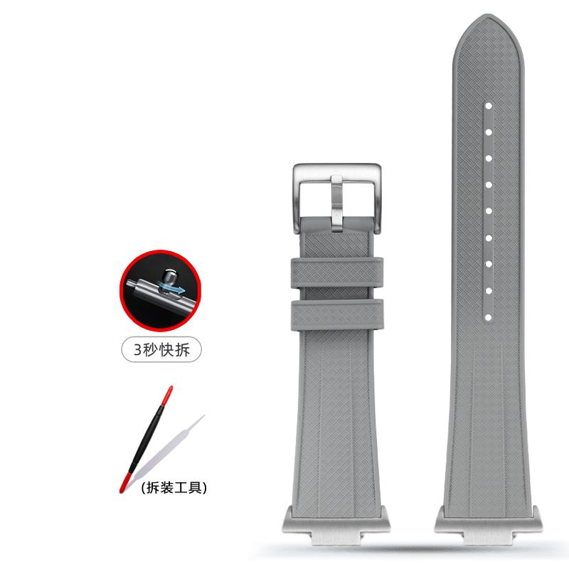 For Tissot 1853 PRX Super Player T137 Watch band t137.407 T137.410 fluoro rubber Metal End Link watch strap 12mm men's Bracelet