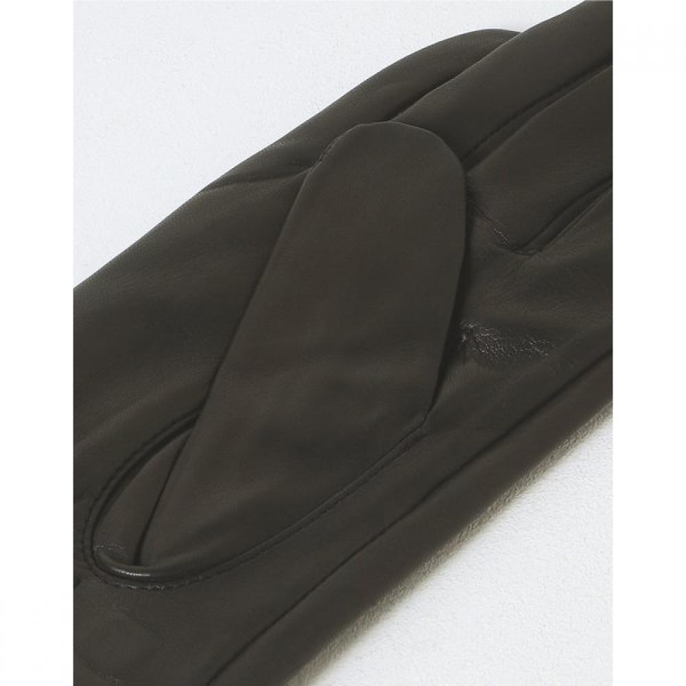Dcgv3f177bk [men S gloveS] Black SheepSkin Knitted Shibori gloveS