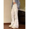 2023 Women's Retro Flared American-Style Pants: Casual, Versatile, with Pockets for Spring & Autumn