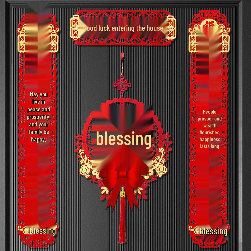 Magnetické uspořádání nového domova: Sada samolepek na dveře a dekorací na kolaudaci