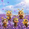 5Pcs/Set Garden Insect Stakes 2D Acrylic Decorative Bee Sign with Stake Planter Insert Ladybug Sign for Potted Plants Patio Yard Balcony