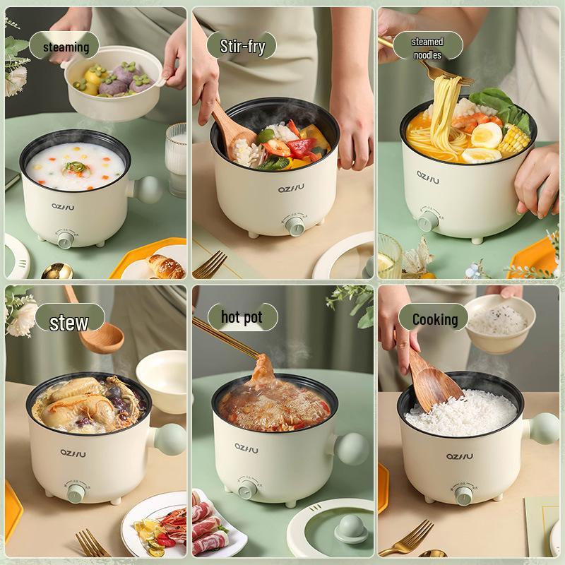 Mini Multifunctional Non-Stick Electric Hot Pot for Dorms and Students