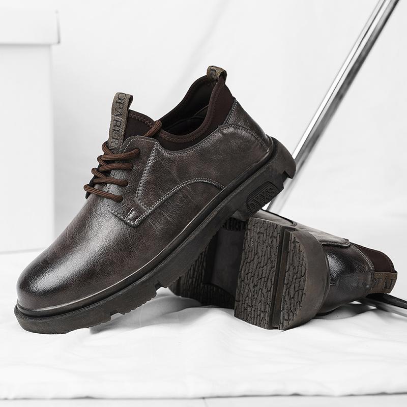 Genuine Leather Shoes For Man Leather Casual Shoes Fashion Business Oxford Shoes High Quality Designer Work Shoes