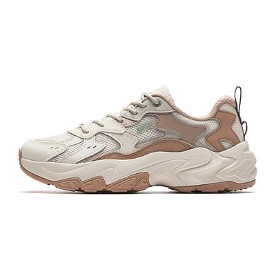 Starry Sea 2.0 Cushioning Abrasion Resistant Lightweight Low Top Chunky Sneakers Women's White Umber Gray 922538839-3