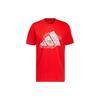 T Shirts Men's Red Crew Neck Moderate Straight Fit IC8106