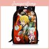 Seven Deadly Sins Student Backpack Cartoon Nylon Women Men Casual Book Bag